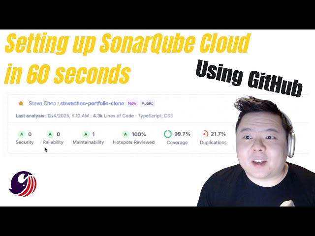 Setting up SonarQube with Github in 60 seconds