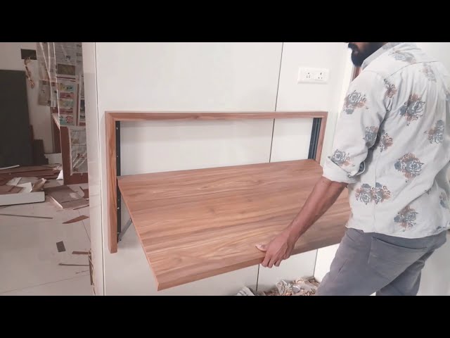 #HouseConstruction Ebco Folding Dining Table | How To Make A Wall Mount Folding Table Space Saving