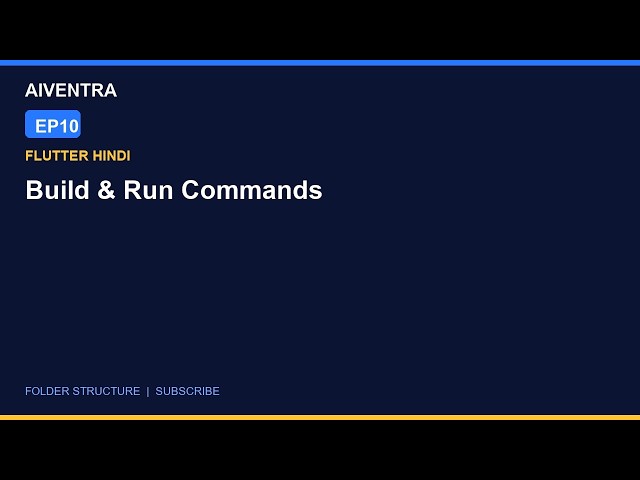 Flutter Commands - create, run, build APK | Hindi