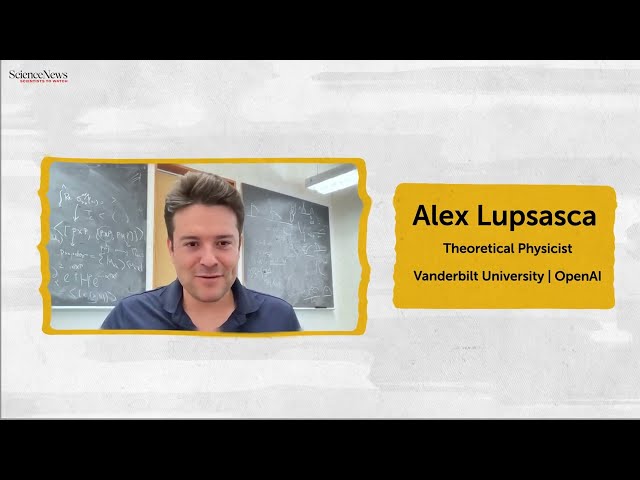 Alex Lupsasca Scientists to Watch | Science News