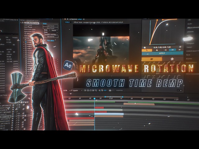 How To Make SMOOTH Reverse Time Remp + Microwave Rotation ZOOMS🔥|| After Effects Tutorial
