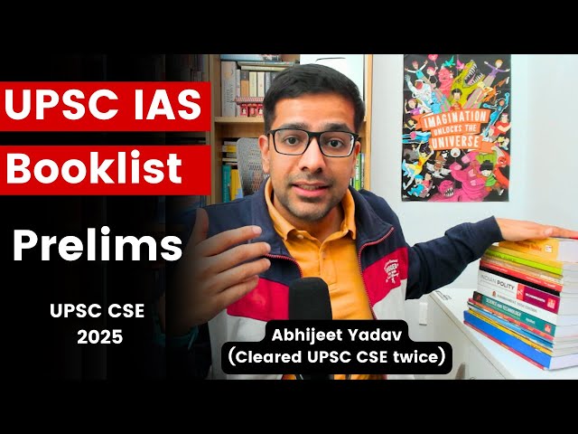 Important Books for UPSC CSE Prelims 2025 | Booklist for IAS Exam