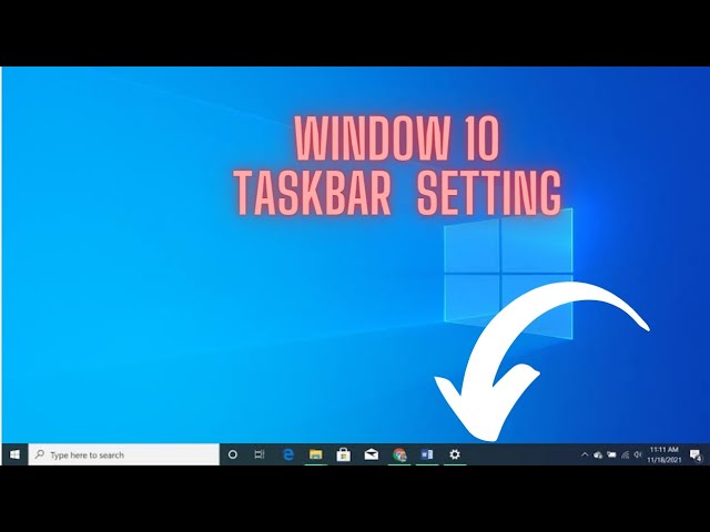 "Mastering Windows 10 Taskbar Settings: Personalize Your PC Experience"