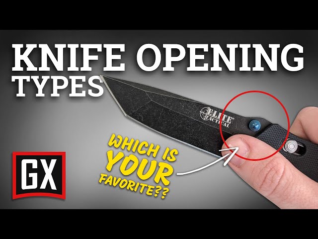 Pocket Knife Opening Types | Knives 101