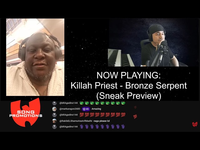 Killah Priest Premieres Exclusive Unreleased Music | Sneak Preview - Killah Priest LIVE Podcraft