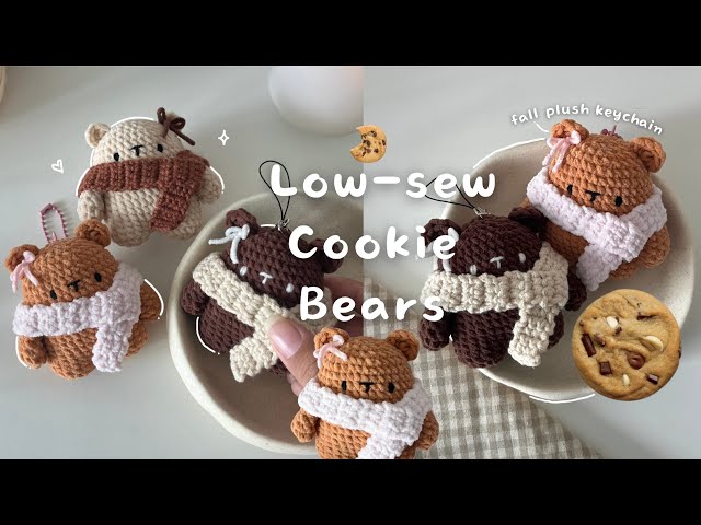 🍪How to crochet cute winter cookie bears *quick & easy | A step by step beginner-friendly tutorial 