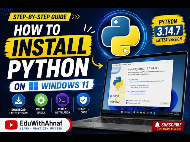 How to Download & Install Python on Windows 11[2026] | Python Installation Tutorial