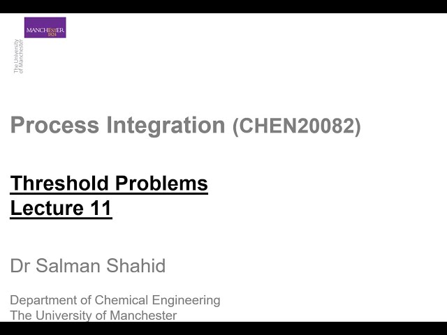 Process Integration:Lec 11 P1