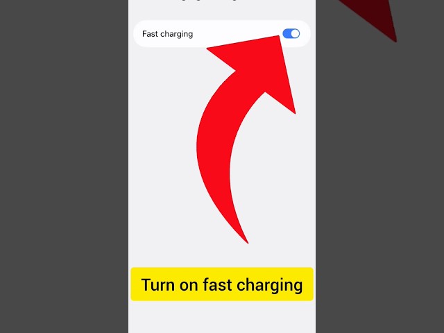 how to enable fast charging in all mobile #settings #shorts
