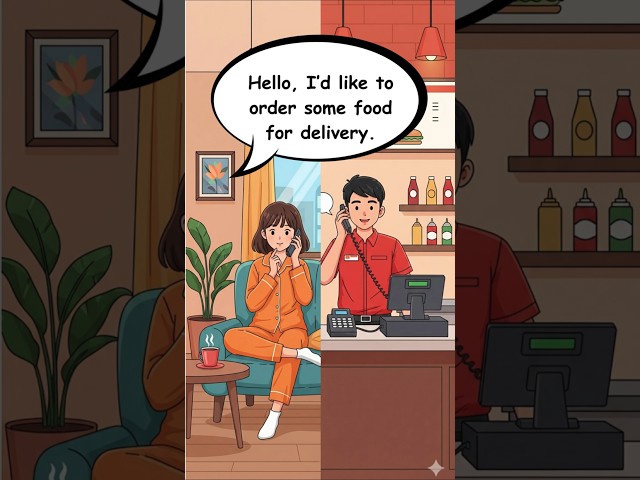 🍕 Order Food Easily in English – Quick Phrases for Beginners#LearnEnglish #EnglishForBeginners