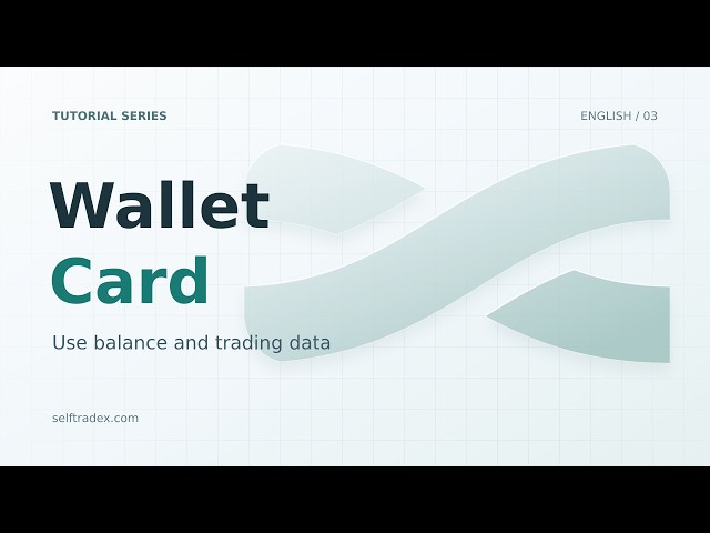 Using the Wallet Card: Balances, Orders and Positions | Selftradex
