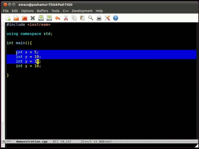 Emacs in 10 minutes!