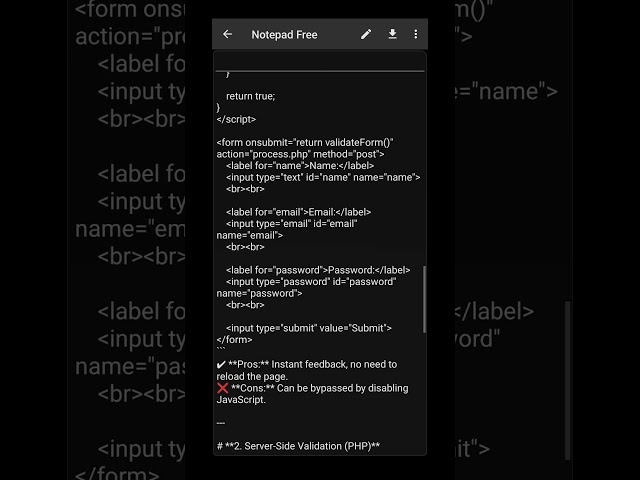 Complete Form Validation in HTML, JavaScript & PHP – Secure & Efficient