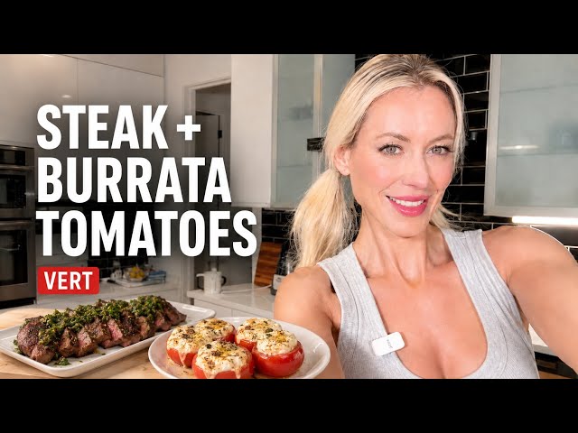 Steak + Burrata Tomatoes 🔥 | LIVE SUB to Support💕help me to 5k💕