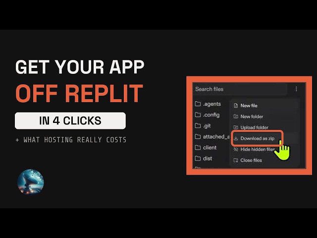 How to Get Your App OFF Replit in 4 Clicks (Download as ZIP)