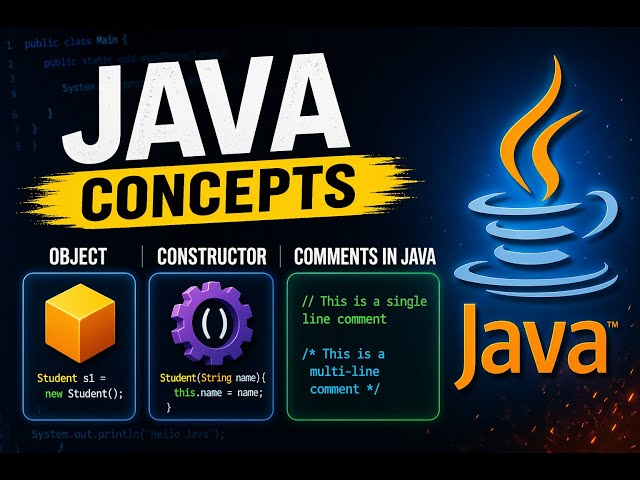 Object, Constructor & Comments in JAVA