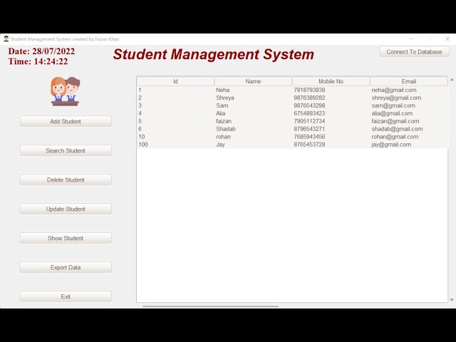 Student Management System with MySQL using Python (Part - 4)