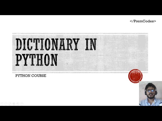 10_Dictionary in Python | PremCodes | Python Programming
