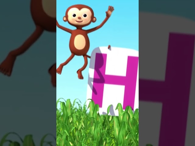 🐰 Who’s Jumping for Letter A? 👀 #abc #song #kids