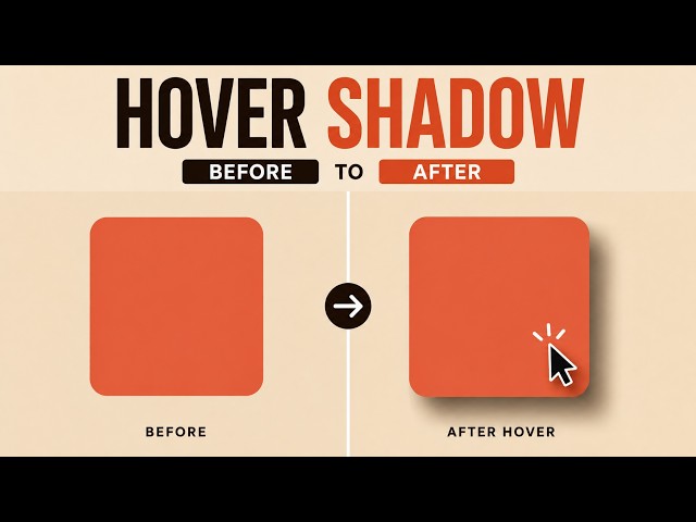 CSS Box Shadow Hover Effect | Easy CSS Hover Effect Tutorial