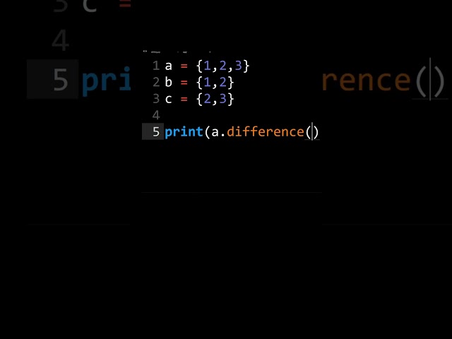 Python Set Difference Multiple Sets