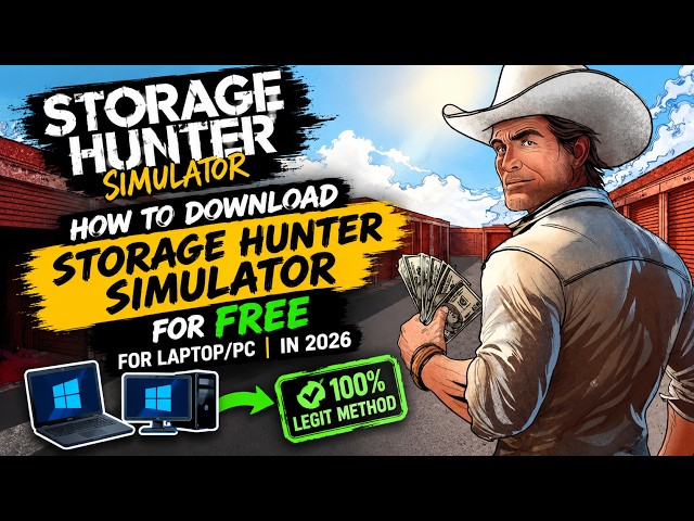 🎮 How to Download Storage Hunter Simulator for FREE on PC/Laptop | 2026 100% legit | Dlaze Boii