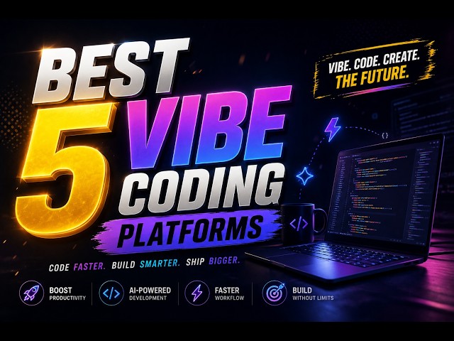 BEST 5 Vibe Coding Platforms in 2026 🔥 | Build Apps with AI