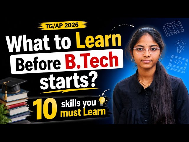 🚀 10 SKILLS You MUST Learn Before Starting B.Tech | Engineering Students Must watch