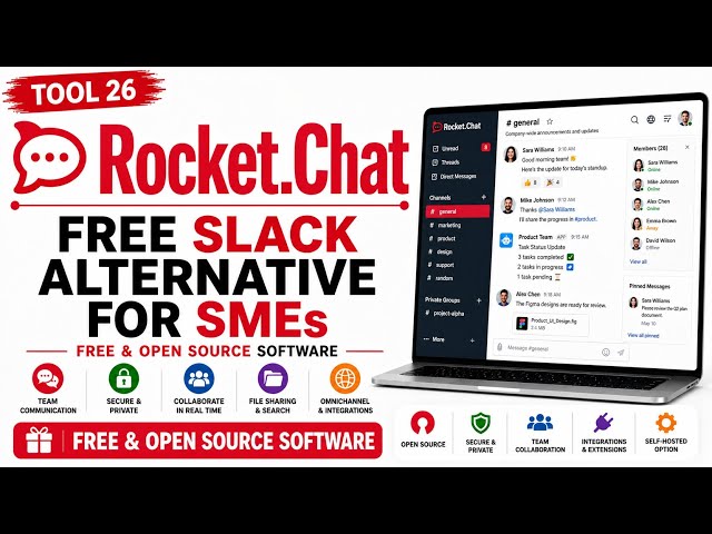 Tool 26 - Rocket.Chat: Free Slack Alternative for SMEs | Free & Open Source Software | Uplatz
