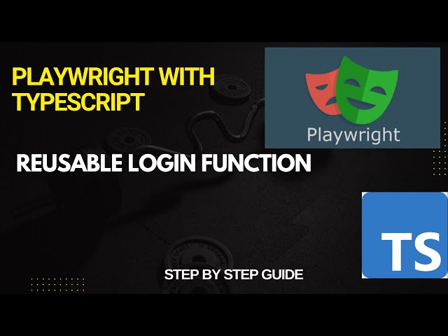 How to Create a Reusable Login Function in Playwright | Easy explanation for  Beginners