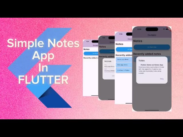 Create Notes app in #Flutter | Flutter Tutorial | #Dart | Mac
