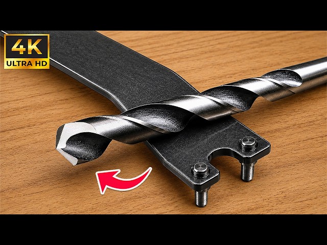 How to sharpen a drill bit in just 10 seconds! With this method, you'll become a level 100 master
