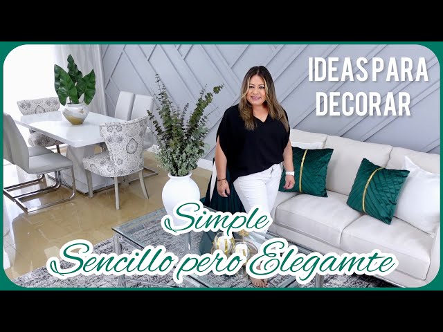 IDEAS PARA DECORAR LA SALA Y EL COMEDOR EN TONES NEUTRALES Y VERDE 🌿 DECORANDO CON SHEIN