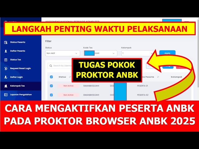 HOW TO ACTIVATE ANBK PARTICIPANTS ON THE 2025 ANBK PROKTOK COMPUTER BROWSER PROCTOR