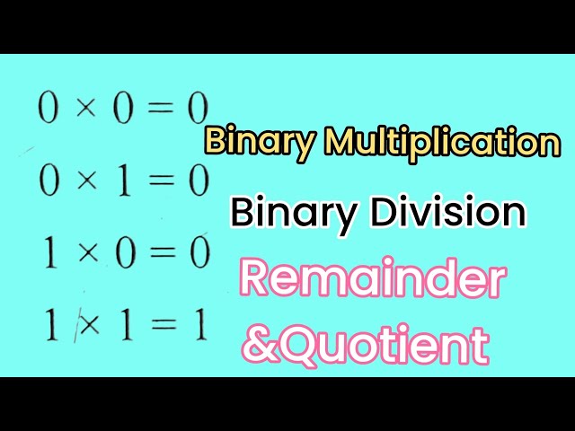 Binary multiplication I Binary Division I Tamil I PGTRB I PHYSICS I MATERIALS AVAILABLE I Quotient
