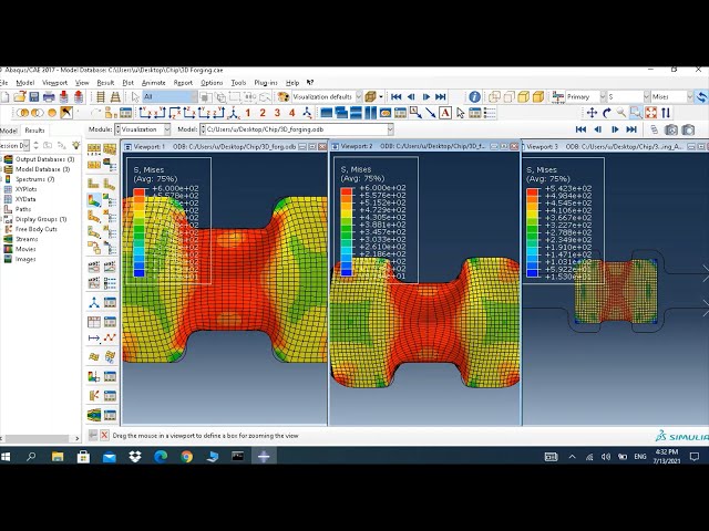 3D Forging Simulation ABAQUS  Part 1 of 2