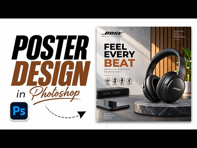 Poster Design in Photoshop 2026 | Professional Poster Design Tutorial for Beginners
