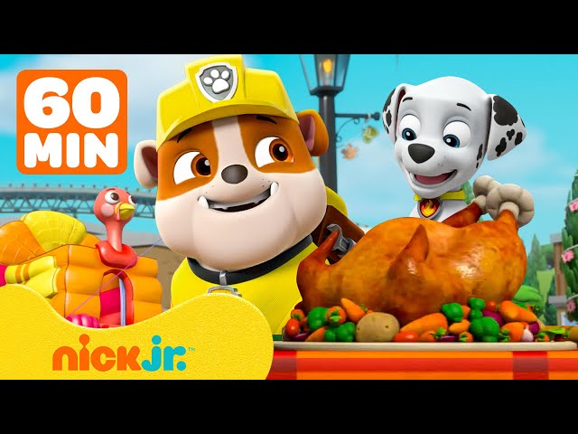 Paw Patrol | Rubble y PAW Patrol: rescates de Acción de Gracias | 1 hora | Nick Jr. en Español