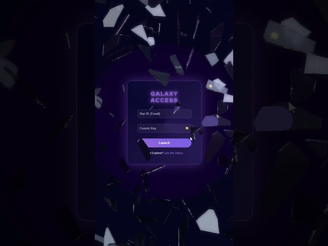 Animated Effects Login Form Using HTML CSS |#coding #shorts #frontend #youtubeshorts #programming