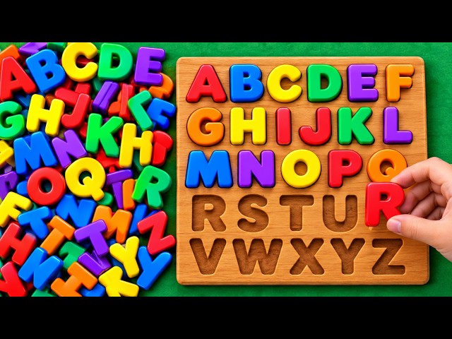Learn ABC A to Z | Colorful Alphabet Puzzle for Kids