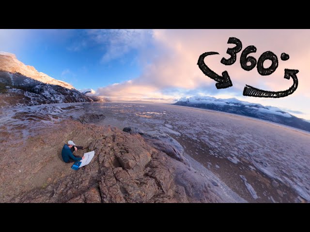 Immersive 360° Experience of Turnagain Arm Alaska From Summer to Winter