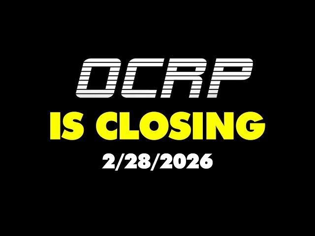 OCRP Is Closing...Here's Why