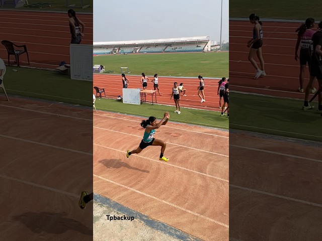 Triple Jump girls national game AiU game Bhubaneswar#trending #olympicsport #love #athleticstrack