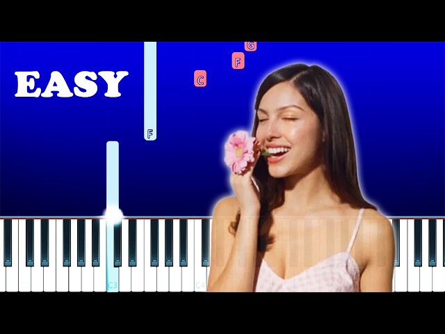 Olivia Rodrigo - less (EASY Beginner Piano Tutorial)
