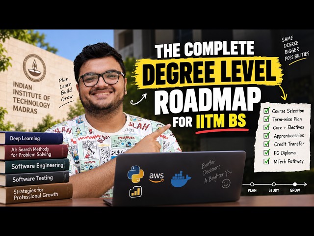COMPLETE DEGREE LEVEL COURSE SELECTION AND ROADMAP | Apprenticeship | NPTEL Credits | MTech Upgrade
