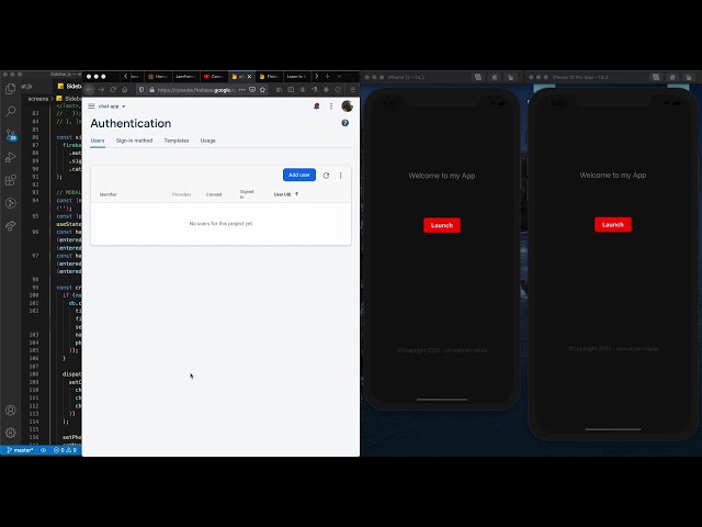 Chat Application created with React-Native.