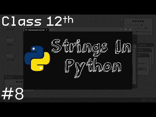 Strings in Python: Basics, Indexing & More! || Computer science|| class 11th 12th or above.||Day8