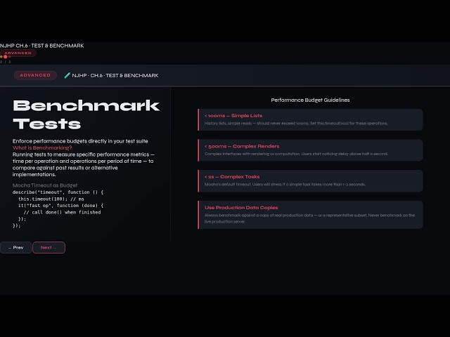 Node.js High Performance - Ch06: Benchmarks & Analysis