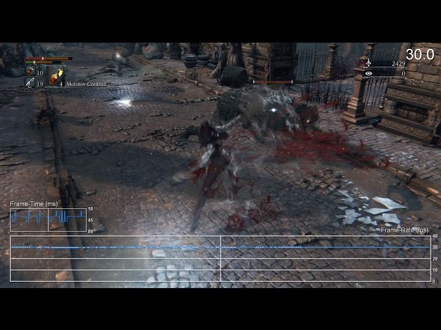 Bloodborne PS4 Gameplay Frame-Rate Test