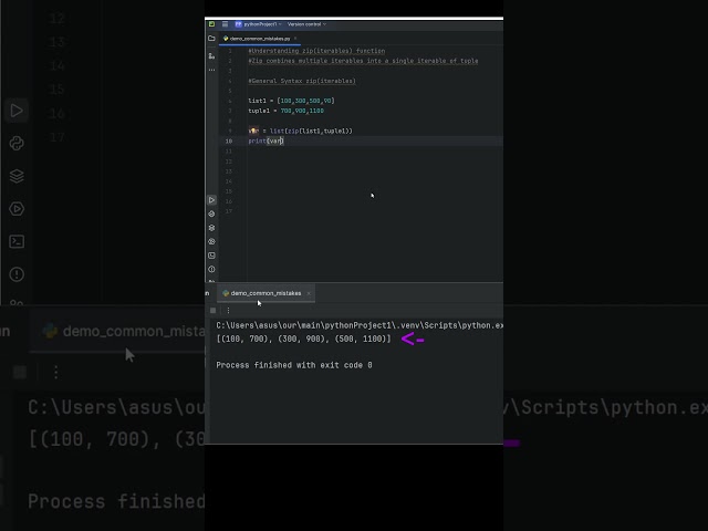 🤯 Python's zip() Function: రెండు Lists ని కలిపి వాడటం ఎంత Easy! 🐍